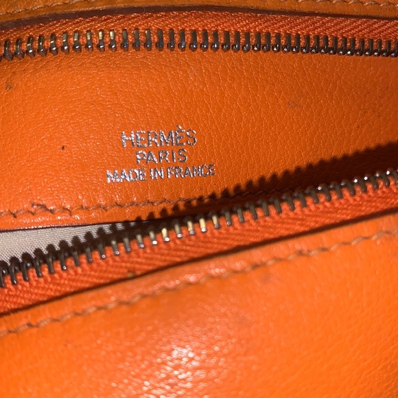Hermès lamb leather pochette - Picture 3 of 7